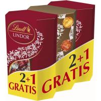 Bombones LINDT CORNET LINDOR, pack 3x200 g