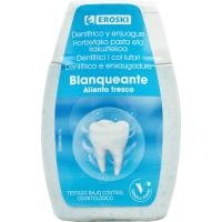 Dentífrico 2en1 Blanqueante EROSKI, bote 100 ml