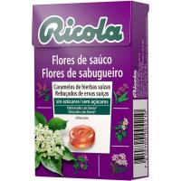Caramelos sin azúcar flor de sauco RICOLA, caja 50 g