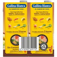 Caldo casero de pollo GALLINA BLANCA, pack 4x1 litro