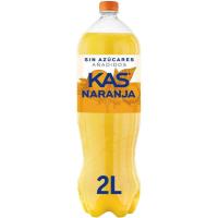 Refresco de naranja KAS Zero Azúcar, botella 2 litros