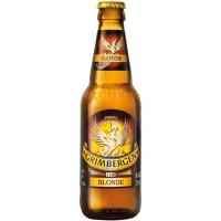 Cerveza belga GRIMBERGEN BLONDE, botellín 33 cl