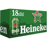 Cerveza HEINEKEN, pack lata 18x33 cl