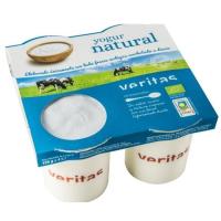 Yogur natural VERITAS, pack 4x125 g