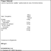 Yogur natural VERITAS, pack 4x125 g