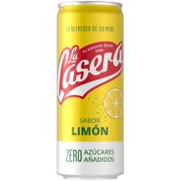 Refresco de limón con gas LA CASERA, lata 33 cl