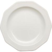 Plato llano de loza Artic White CHURCHIL, Ø25 cm