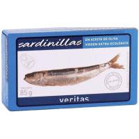 VERITAS sardinatxoak, lata 90 g