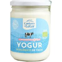 Yogur de vaca 0% ecológico CANTERO DE LETUR, frasco 420 g