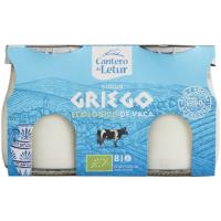 Yogur ecol. griego de vaca CANTERO de LETUR, pack 2x125 g