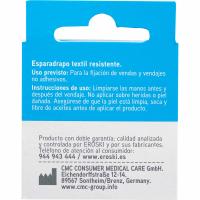 Esparadrapo tejido 2,5 cm EROSKI, pack 1 ud