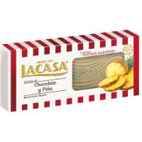 Turrón de praline-piña LACASA, caja 225 g