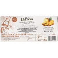 LACASA praline eta ananazko turroia, kutxa 225 g