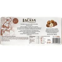 LACASA txokolate eta hurrezko turroia, tableta 250 g