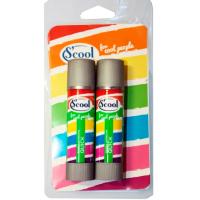 Pegamento adhesivo en barra de 20 gr SCOOL, pack 2 uds