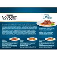 Alimento de carne para gato GOURMET PERLE, pack 8x85 g