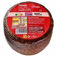 Queso semicurado mini EROSKI MAESTRO, pieza 1,020 kg