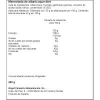 Mermelada de albaricoque LA VIEJA FABRICA Diet, frasco 280 g 