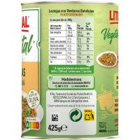 Lentejas con verduras LITORAL, lata 430 g