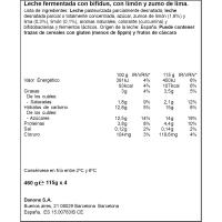 ACTIVIA Bifidus krematsua lima eta limoi zaporekoa, sorta 4x115 g