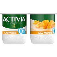 DANONE ACTIVIA mango zaporeko % 0 jogurt krematsua, sorta 4x120 g