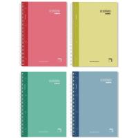 Cuaderno de espiral Folio, cuadrícula 4x4, tapa plastificada ¿Cuál te llegará? Premium 16478 PACSA, 80 hojas