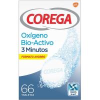 Limpiador oxígeno Bio-Activo en tabletas COREGA, caja 66 uds.