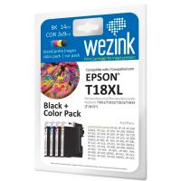 Cartucho tinta 4 colores compatible con Epson T18XL WEZINK, 4uds