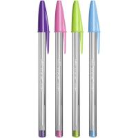 Bolígrafo punta ancha 1,6mm, colores surtidos, 6+2 Fun BIC CRISTAL, pack 8 uds