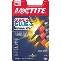 Pegamento LOCTITE Super Glue-3 Minitrio Power Flex, 3x1gr