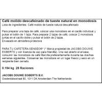 Café descafeinado compatible Nespresso MARCILLA, paquete 28 uds