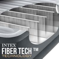 Colchón hinchable doble, Dura Beam Fiber-Tech Comfort Plush INTEX, 152x203x46 cm