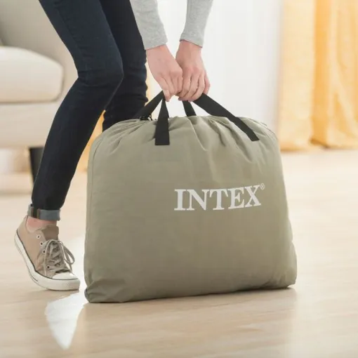 Colchón hinchable doble, Dura Beam Fiber-Tech Comfort Plush INTEX, 152x203x46 cm