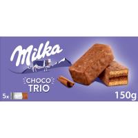 MILKA CHOCO TRIO galleta, kutxa 150 g