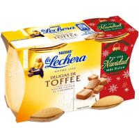 Postre lácteo de toffe LA LECHERA, pack 2x125 g
