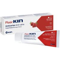 Pasta de dientes anticaries fresa FLUOR KIN Adulto, tubo 75 ml