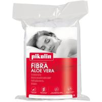 Almohada de fibra Aloe Vera, 75 cm, 100% poliéster, hipoalergénica, confort alto, firmeza media, especial dormir boca arriba o en diferentes posturas PIKOLIN