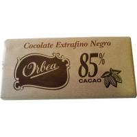 Chocolate negro 85 % cacao ORBEA, tableta 100 g