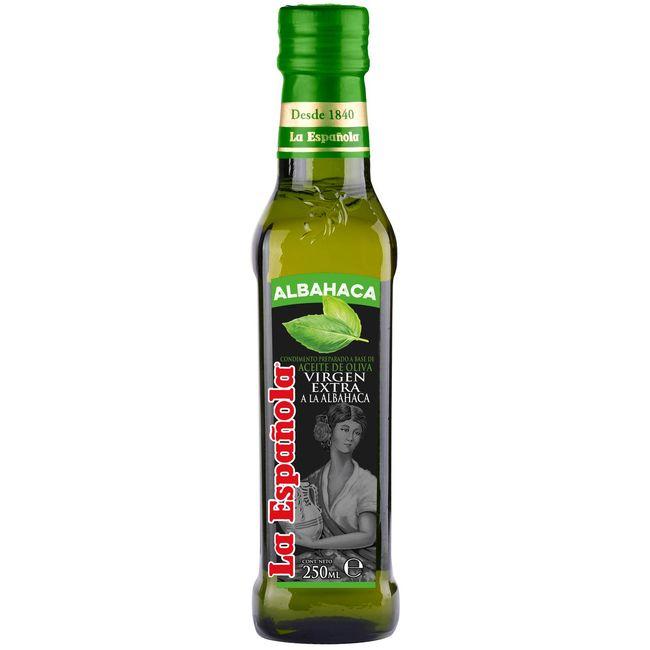 Aceite de oliva virgen extra albahaca LA ESPAÑOLA, botella 25 cl en Eroski