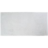 Toalla de lavabo gris claro 100% algodón 430gr/m2 EROSKI, 50x100 cm