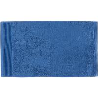 Toalla de tocador azul oscuro 100% algodón 430gr/m2 EROSKI, 30x50 cm