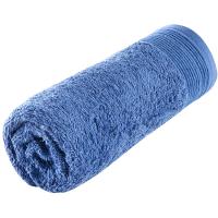 Toalla de lavabo azul oscuro 100% algodón 430gr/m2 EROSKI, 50x100 cm