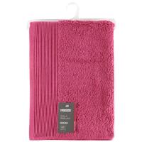 Toalla de ducha rosa oscuro 100% algodón 430gr/m2 EROSKI, 70x140 cm