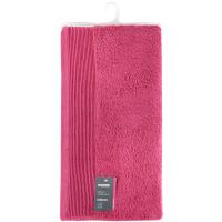 Toalla de baño rosa oscuro 100% algodón 430gr/m2 EROSKI, 100x150 cm