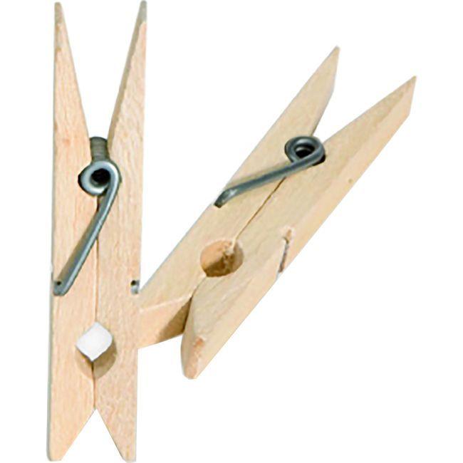 Pinza De Madera Para Tender La Ropa 75mm Tarres Paquete 24 Uds 0512