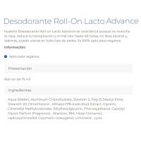 Desodorante Lactoadvance INSTITUTO ESPAÑOL, roll-on 75 ml