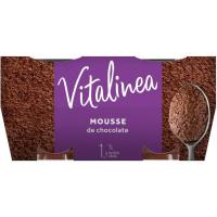Mousse de chocolate desnatado DANONE Vitalínea, pack 4x60 g