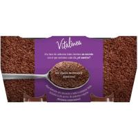 Mousse de chocolate desnatado DANONE Vitalínea, pack 4x60 g