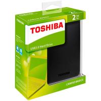 TOSHIBA CANVIO BASICS kanpo disko gogorra 2,5", 2 TB, beltza, USB 3.0