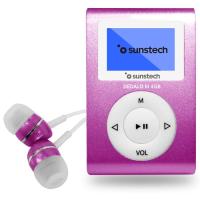 SUNSTECH DEDALO III MP3 erreproduzigailu arrosa, 4Gb